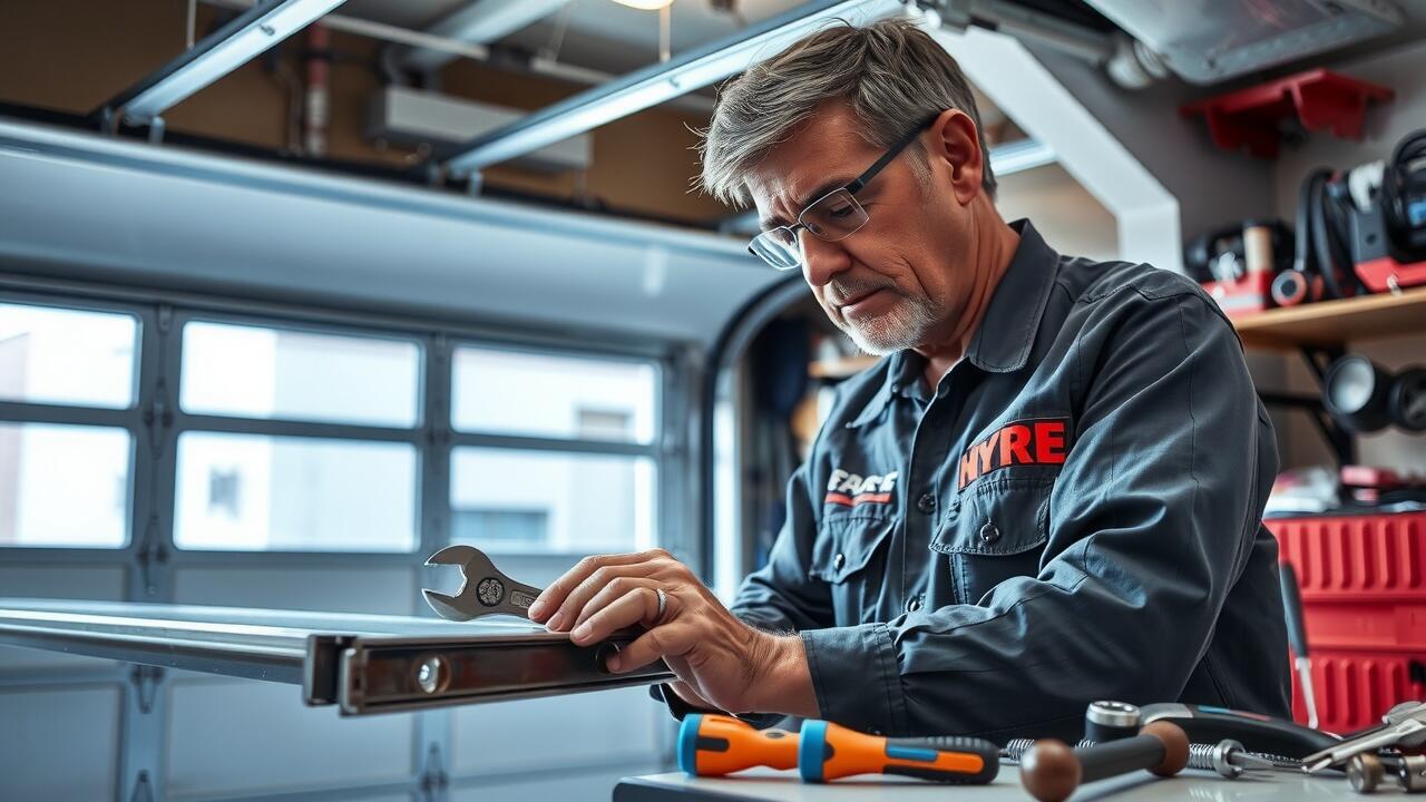 How much does it cost to fix a track on a garage door?